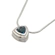 Trillion Cut London Blue Topaz Pendant Necklace