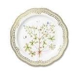 Royal Copenhagen Flora Danica Round Plate With Perforated Border