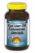 Natures Life Cod Liver Oil Concentrate Softgels, 1000 Mg, 90 Count