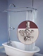 Strom Plumbing Tub Wall Mounted Shower Enclosure P0890PC Chrome
