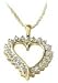 10K Yellow Gold .10CT Diamond Heart Pendant with 18 Chain
