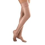 FootSmart Women's Sheer Firm Support Thigh Highs