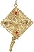 Graduation Cap, 14K Gold Charm