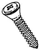 #10X1 (#8 Head) Trim Screw-Black (100 count)