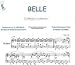 Partition : Belle - Piano et paroles