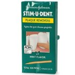 Johnson & Johnson Stim-U-Dent Plaque Removers, Mint Flavor 4 - 25 packs [100 picks]