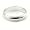 14K White Gold Wedding Bands 4mm halfround edge, 5