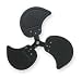 Dayton 2MVX1 Replacement Propeller, 20 In Dia, 1/2 Bore