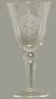 Individually Hand Etched Nautical Compass Water Glass 8" Set /4