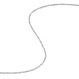 White Gold 20in & 1mm Perfectina Chain Necklace