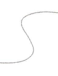 White Gold 20in & 1mm Perfectina Chain Necklace