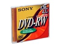 Sony DMW - DVD-RW - 4.7 GB ( 120min ) 1x - jewel case - storage media