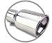Automotive : BORLA 20154 Single Round Rolled Angle-Cut Tip w/ Clamp Borla Embossed