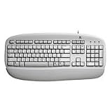  : Logitech Deluxe Keyboard weiss OEM 967446-1102 Tastatur PS/2 103 Tasten MS W95 D