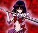 Sailor Saturn T-shirt Adult XL Black Gildan