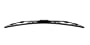 PIAA 93245 Super Silicone Curved Black Wiper Blade - 18"
