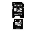 Transcend 256MB High-Speed 80X Mini SD Card- TS256MSDM80