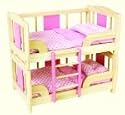Pintoy Wooden Doll's Bunk Bed