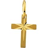 14K Yellow Gold Child's Star Cross Pendant