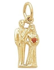 Rembrandt Charms Bride & Groom Charm