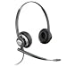 Plantronics Products - Headsets, Corded, Noise Canceling, Binaural Design, Black - Sold as 1 EA - EncorePro Headset offers an ultra-lightweight design with plush ear cushions and featherweight materials. Ideal for call centers. Noise-canceling technology delivers crisp and clear communications with no distracting background noises. High-frequency wideband response improves overall audio clarity and ensures clear conversation. Quick Disconnect cord offers the freedom to easily walk throughout the