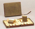 9-Inch Lizard Style Travel Backgammon