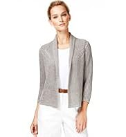 Autograph Shawl Collar Tape Knit Cardigan