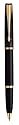 Parker Latitude Fine Writing Medium Point Rollerball Pen, 1 Black Ink, Silky Black Barrel Pen(61935)