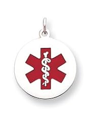 Sterling Silver Medical Jewelry Pendant
