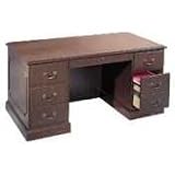 94000 Series Double Pedestal Desk, Mahogany, 72w x 36d x 29-1/2h