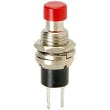 Momentary N.O. Classic Small Push Button Switch Red