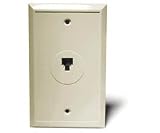 Recoton T23  Single Modular Wall Plate, Ivory