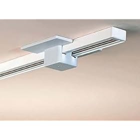 Track Lights White Plastic, Floating Canopy for Track Lighting by The Renovators Supply