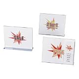 Office Depot Slanted Sign Holder With Literature Pocket, 11in.H x 14in.W