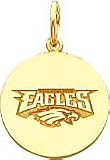 14K Gold NFL Philadelphia Eagles Logo Charm