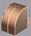 Portable Far Infrared FIR Sauna, Extra Large Brown