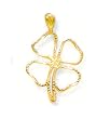 14kt Gold Irish Celtic 4 Leaf Clover