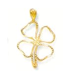 14kt Gold Irish Celtic 4 Leaf Clover