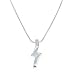 Silver Diamond Set Pendant and Necklace