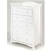 Stork Craft Aspen Five Drawer Chest in White
