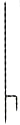 Achla Model BBS02 Black Wrought Iron Twisted Metal Stake For Bird Baths With Threaded Connectors