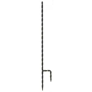 Achla Model BBS02 Black Wrought Iron Twisted Metal Stake For Bird Baths With Threaded... by 