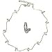 Jewelry : Jewelry Set Pair of Silver Anklet and Toe Ring Indian Foot Jewelry 13 gms.10.25 inches (sanklt050)