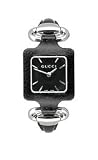Gucci Leather Black Dial Women's Watch #YA130402
