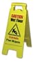 BRIGHT YELLOW PLASTIC WET FLOOR WARNINGSIGNS - 1 ea