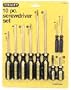 Stanley 64-010 10-Piece Standard Fluted Screwdriver Set