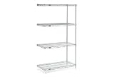 63'H Nexel Chrome Wire Shelving Add-On - 24'W X 24'D