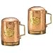 Old Dutch International 4� Inch Solid Copper Hammered Stovetop Salt & Pepper Set