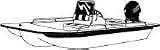 Bay Style Center Console Fishing Boats Trailerable Boat Covers - Poly Guard 6 Oz Polyester Duck Fabric - Outboard (Max C/L Beam: 20' 6''-96' / Color: Gray) 71020P-10