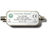 CHANNEL VISION SAT-20DB In-line Amplifier for Dbs